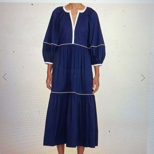 Staud Navy Demi Dress NWT